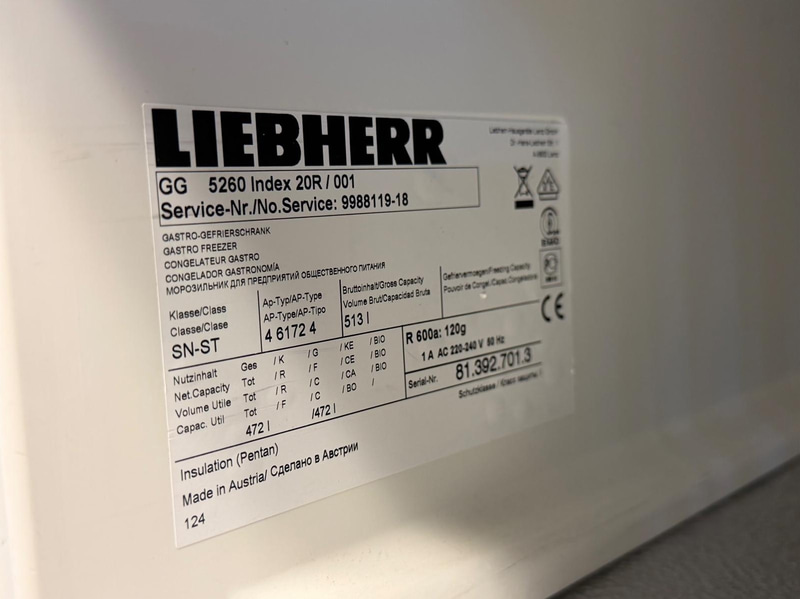 2 st rostfria frysskåp, Liebherr GG 5260