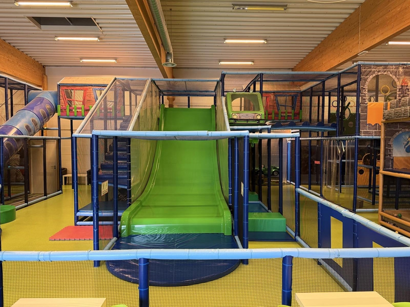 Large indoor playground, PlayCo, length approx. 37 metres