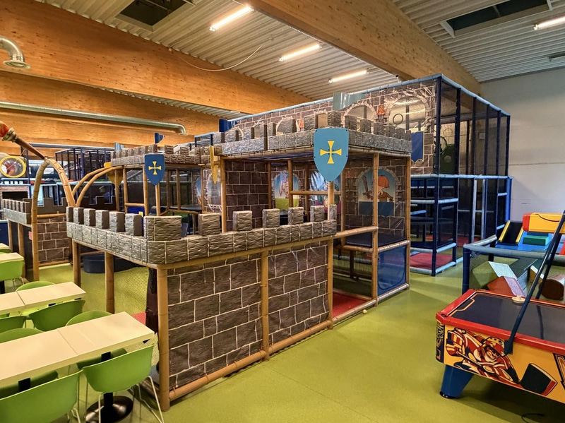 Large indoor playground, PlayCo, length approx. 37 metres