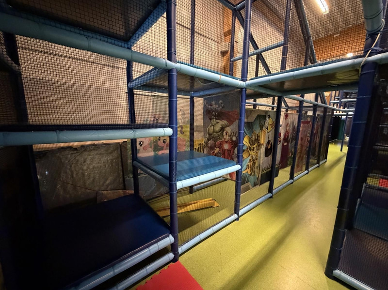 Large indoor playground, PlayCo, length approx. 37 metres