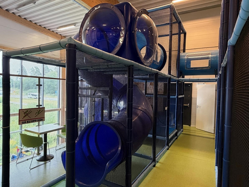 Large indoor playground, PlayCo, length approx. 37 metres