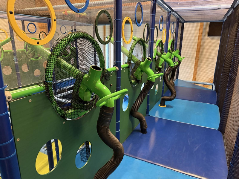 Large indoor playground, PlayCo, length approx. 37 metres