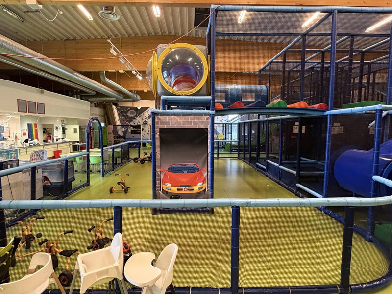 Large indoor playground, PlayCo, length approx. 37 metres