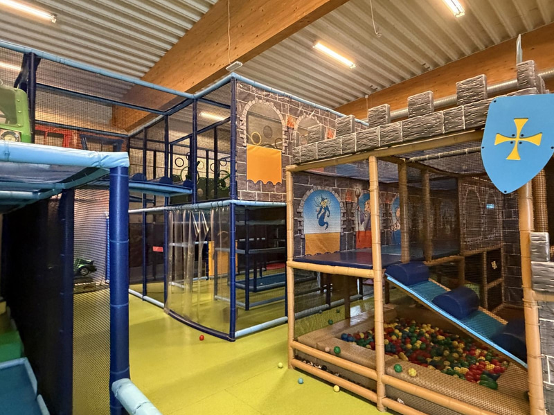 Large indoor playground, PlayCo, length approx. 37 metres