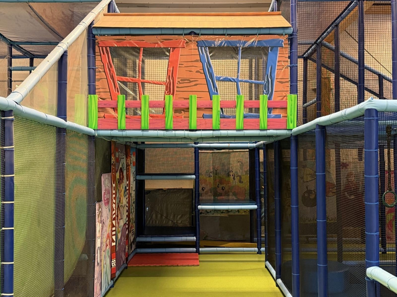 Large indoor playground, PlayCo, length approx. 37 metres