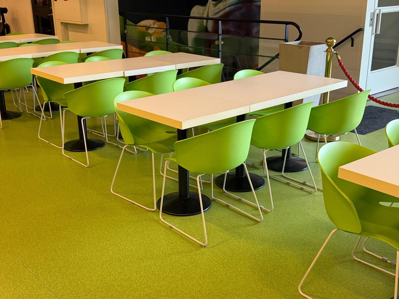 Restaurant/café furniture - 30 Pedrali Grace chairs and 15 tables