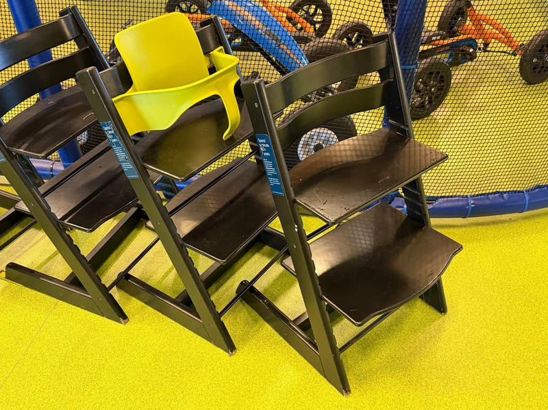 6 Stokke Tripp Trapp children's chairs, black