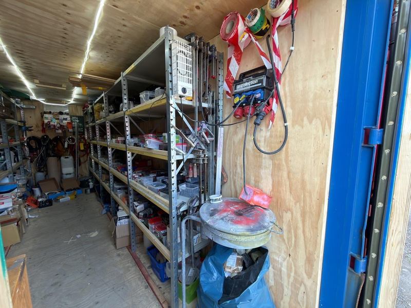 20-foot insulated container with contents