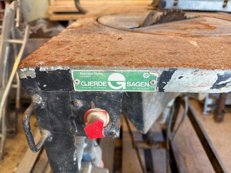 Gjerde saw with rails