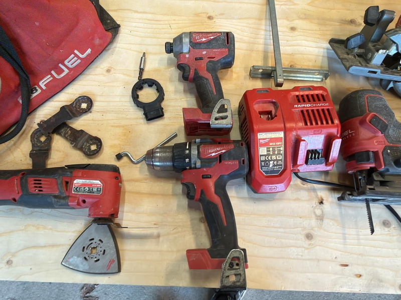 Milwaukee tool package, 6 pcs