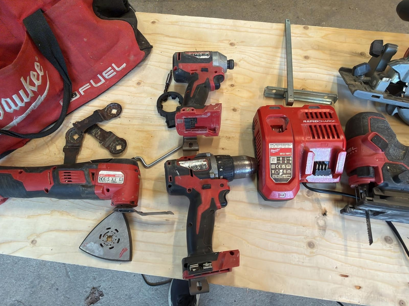 Milwaukee tool package, 6 pcs