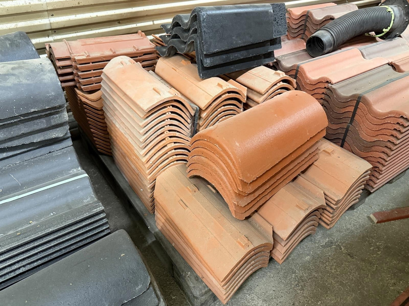 Lot of roof tiles