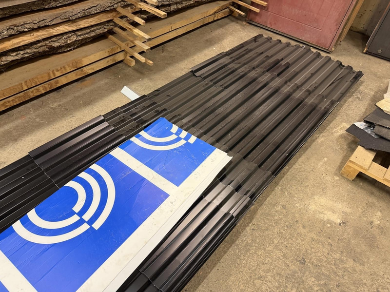 Insulation, sheet metal, building materials, etc.