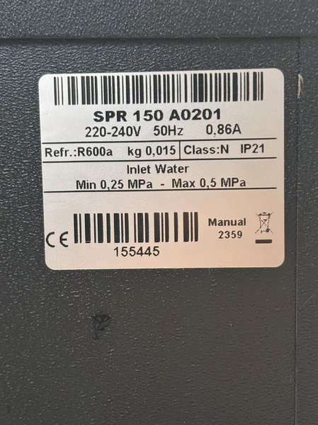 Zeroca Water Cooler, SPR 150 A0201