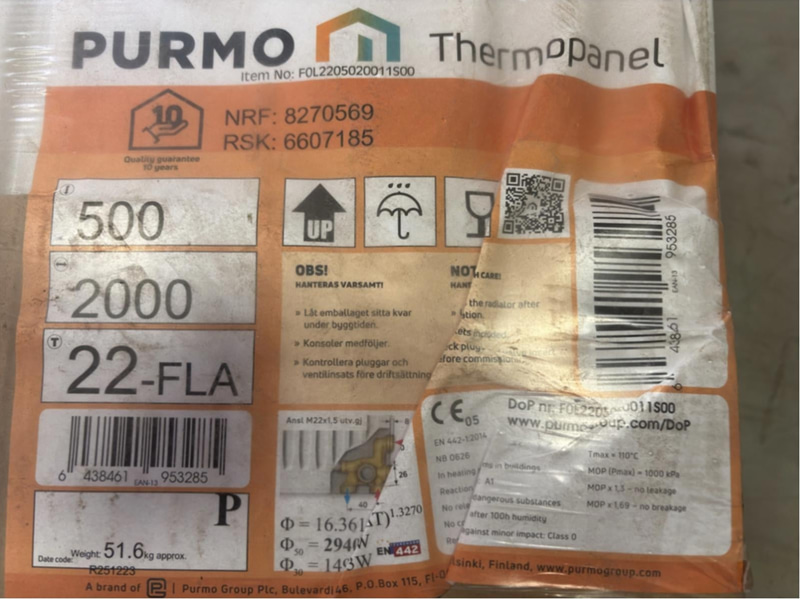 Radiator Thermopanel Purmo V4 TP22, 500x2000