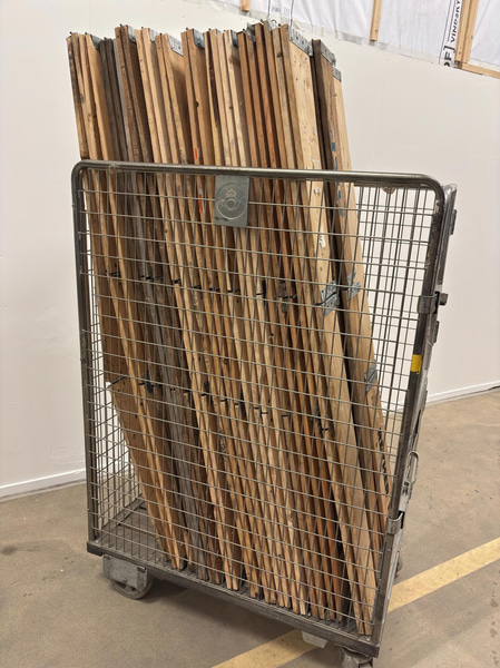 Lot of pallet collars for full-size pallets, approx. 40 pcs.