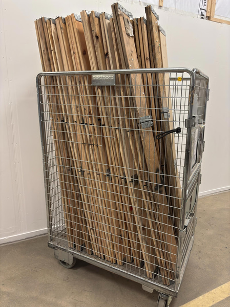 Lot of pallet collars for full-size pallets, approx. 44 pcs.