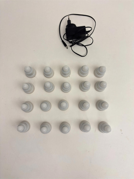 20 st. Led -ljusstakar inkl. laddningsstation, MP-12E