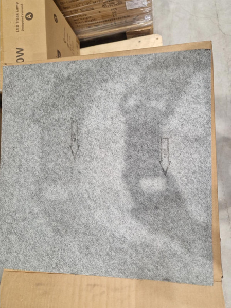 50 m² textilmattor, grå, NY