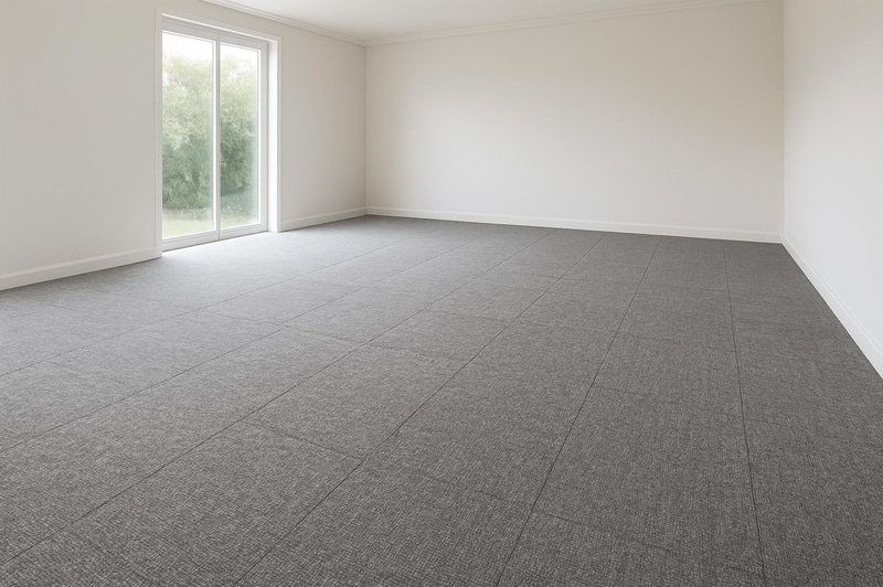 50 m² textilmattor, grå, NY