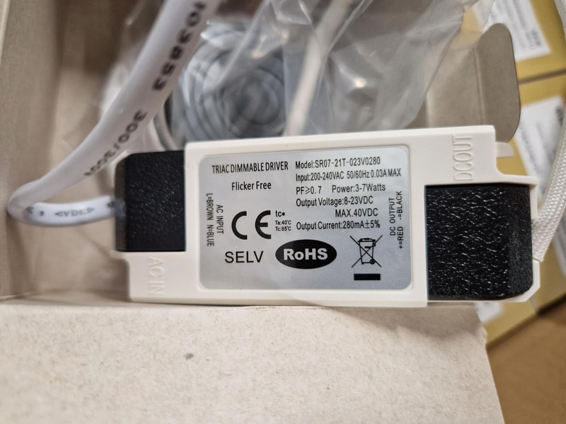 Led spotlight för infällnad, 50 st, 3000k