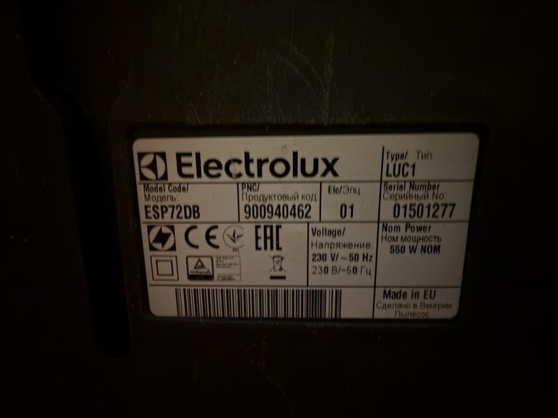 Electrolux Vacuum Cleaner ESP72DB