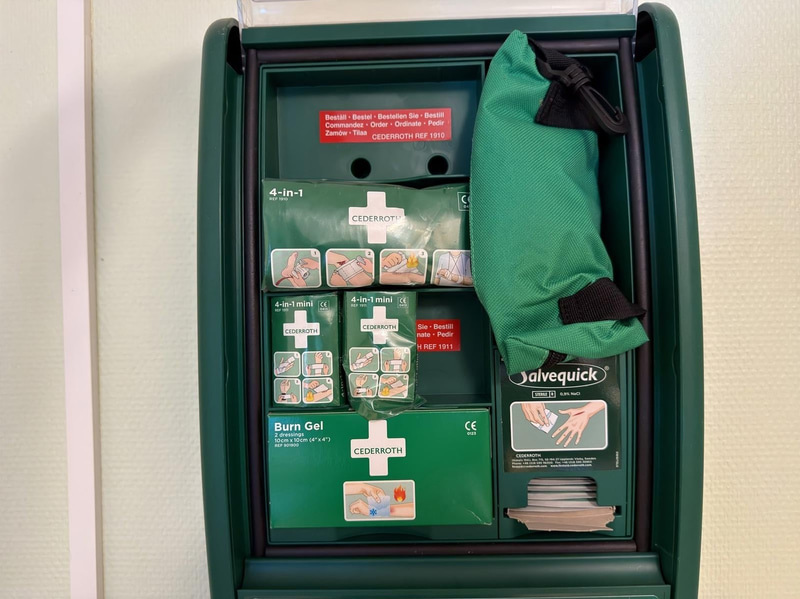 First aid and fire safety equipment