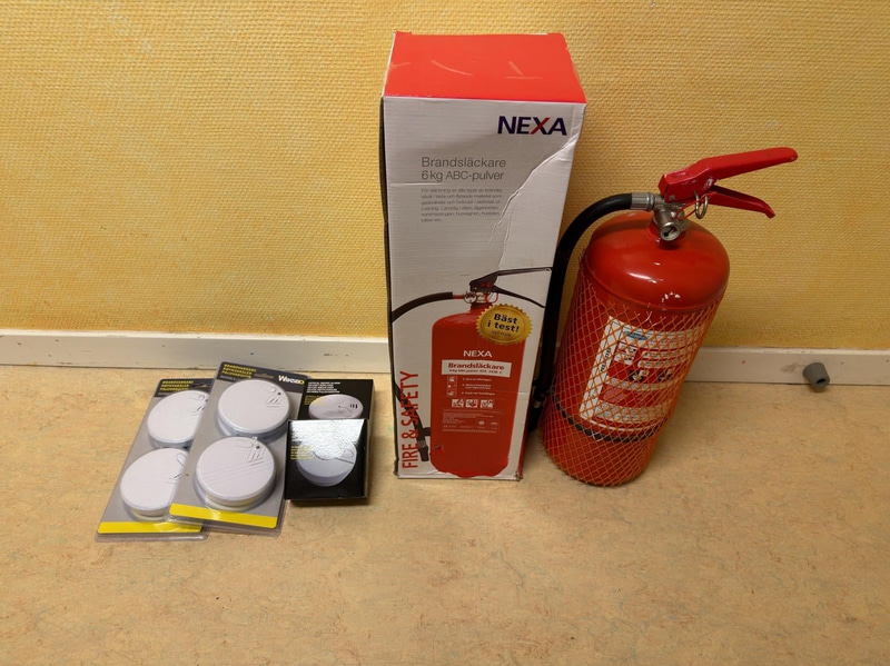 First aid and fire safety equipment