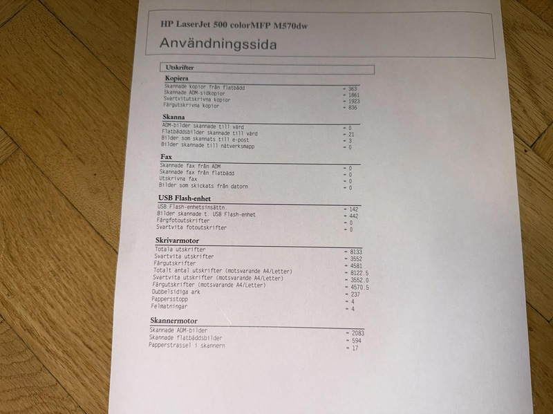 Skrivare HP LaserJet Pro 500 color MFP M570dw