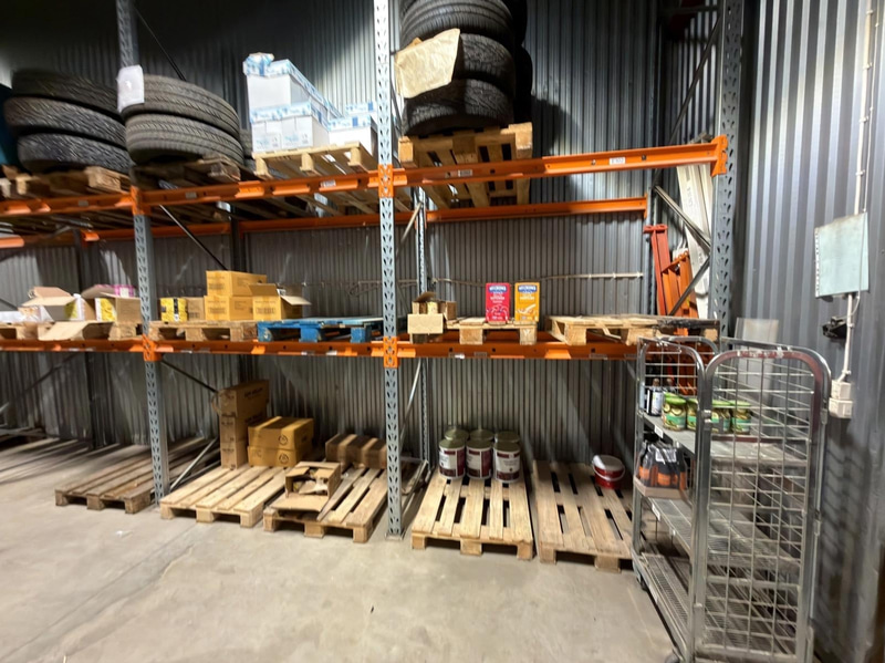Pallet racking, 8 bays, Kasten