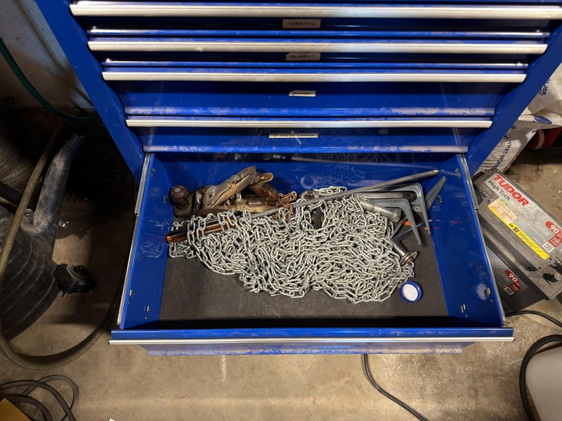 Biltema tool trolley with contents