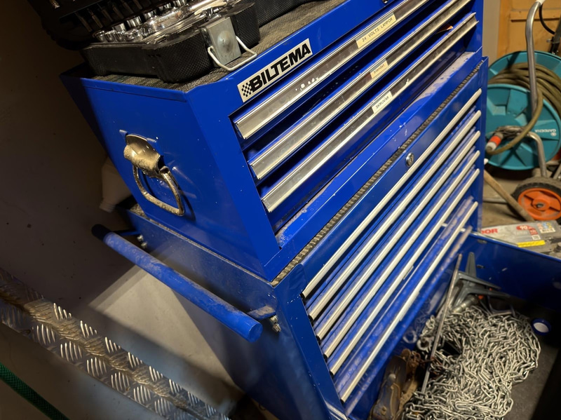 Biltema tool trolley with contents