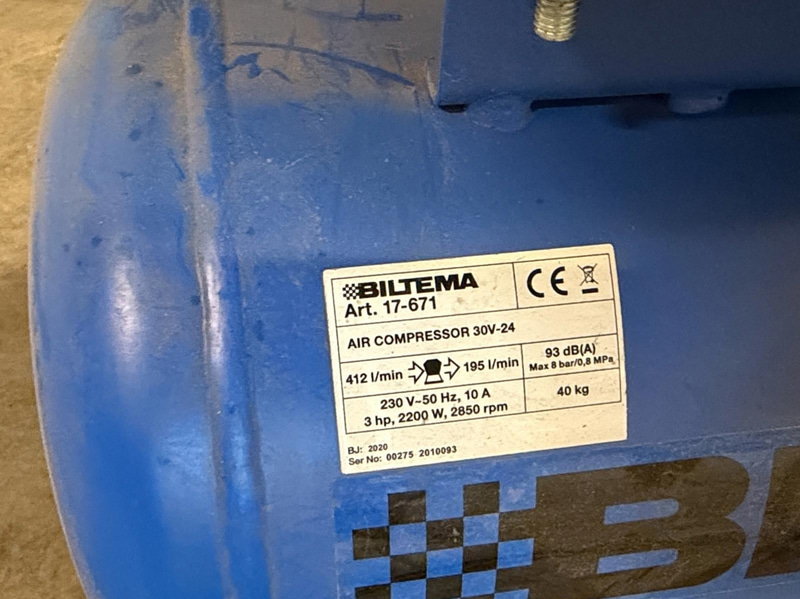 Biltema 30V-24 Compressor, 90 L