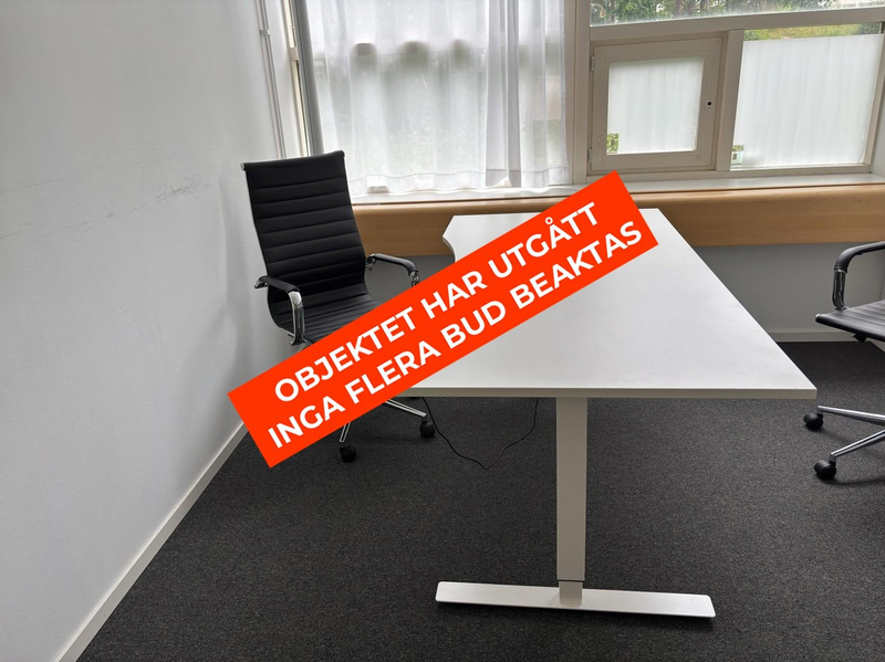 Height-adjustable desk, incl. Mio Porter office chair