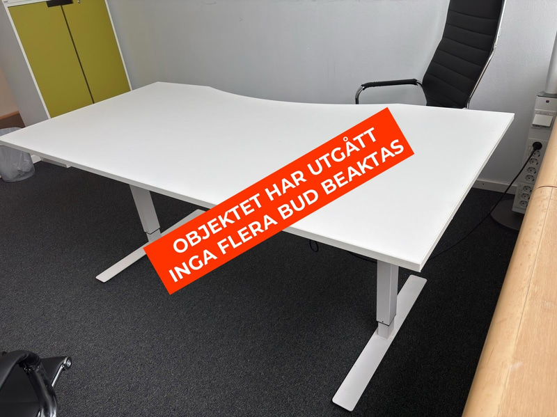 Height-adjustable desk, incl. Mio Porter office chair