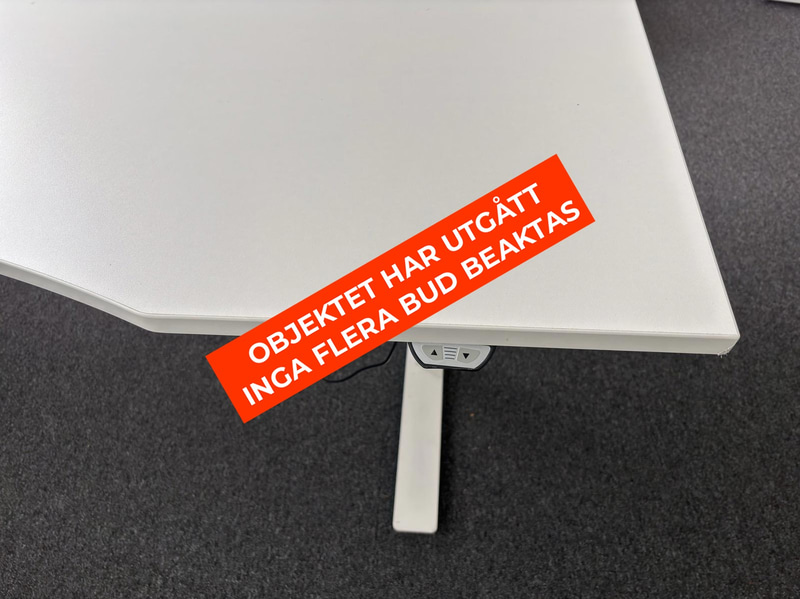 Height-adjustable desk, incl. Mio Porter office chair