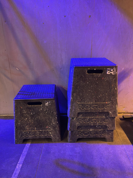 19 plyo boxes, various sizes