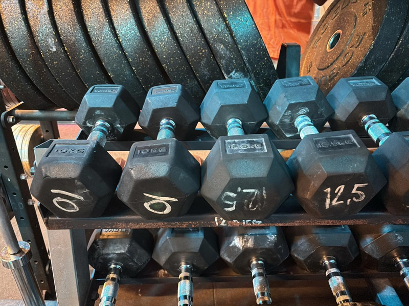Dumbbell Rack incl. Dumbbells