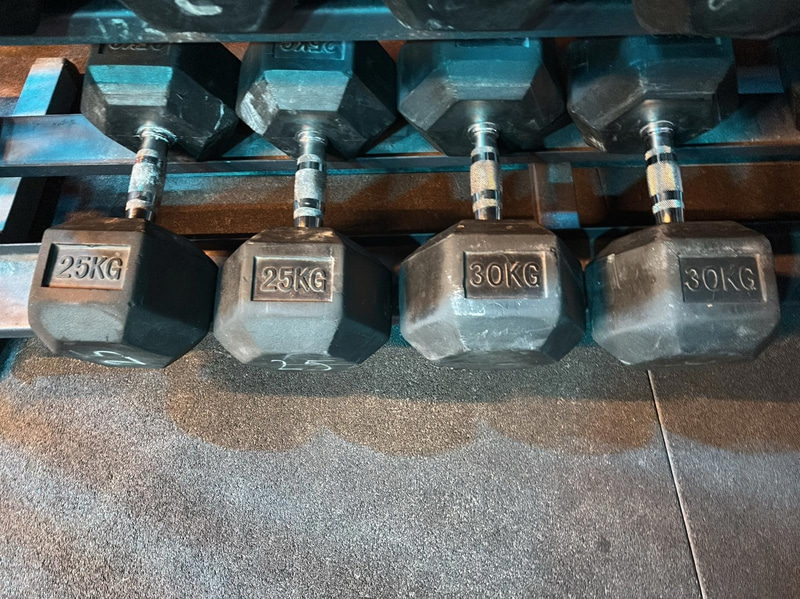 Dumbbell Rack incl. Dumbbells