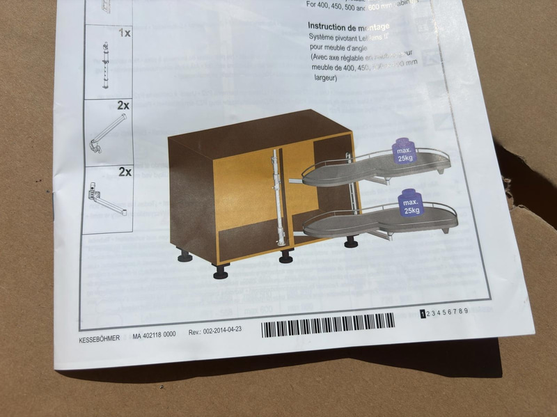 Köksdelar Blum, Kesseböhmer, Lube