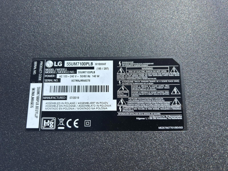 TV LG 55 tum