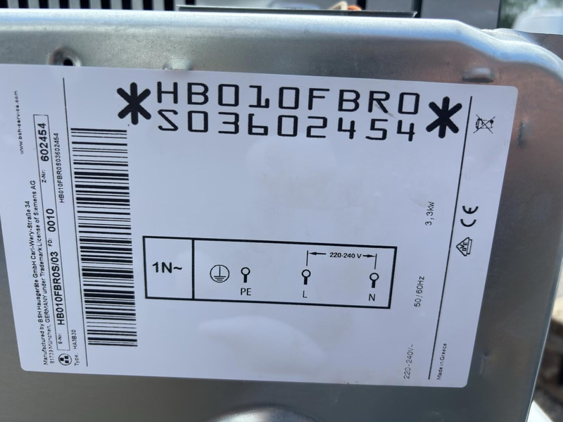 Ugn för inbyggnad Siemens