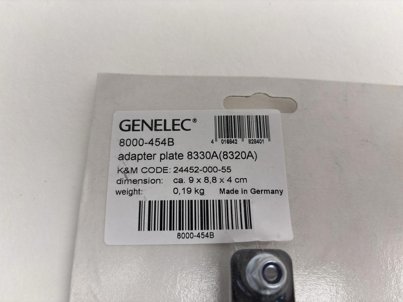 (NEW) Lot of adapters/mounts for speaker stands, Genelec