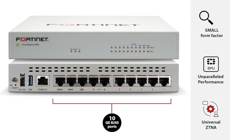 (NEW) Fortinet FortiGate 60F Firewall