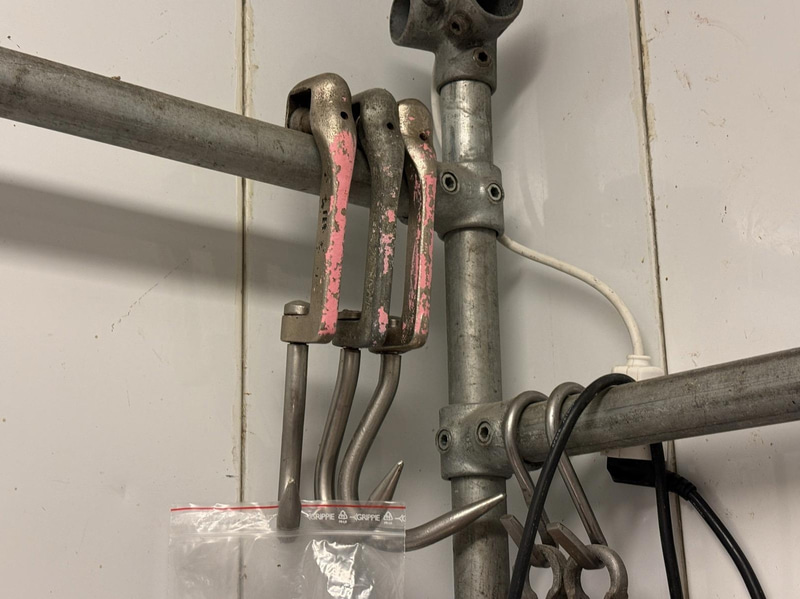 14 meat hooks