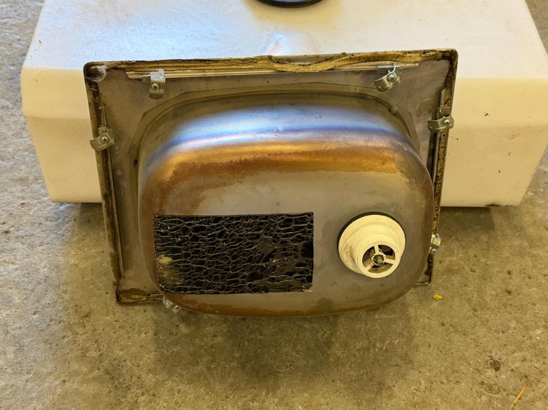 Diskho för husvagn/ husbil/ båt  i rostfritt stål, med tank