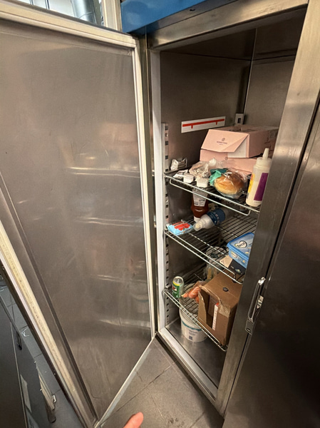 Stainless steel commercial refrigerator