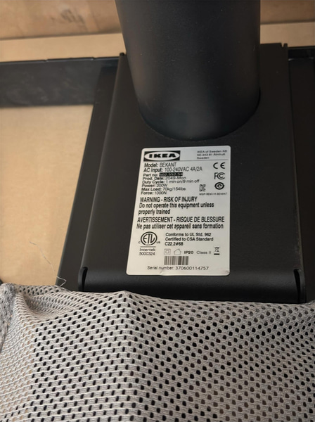Höj- och sänkbart Skrivbord Ikea Bekant