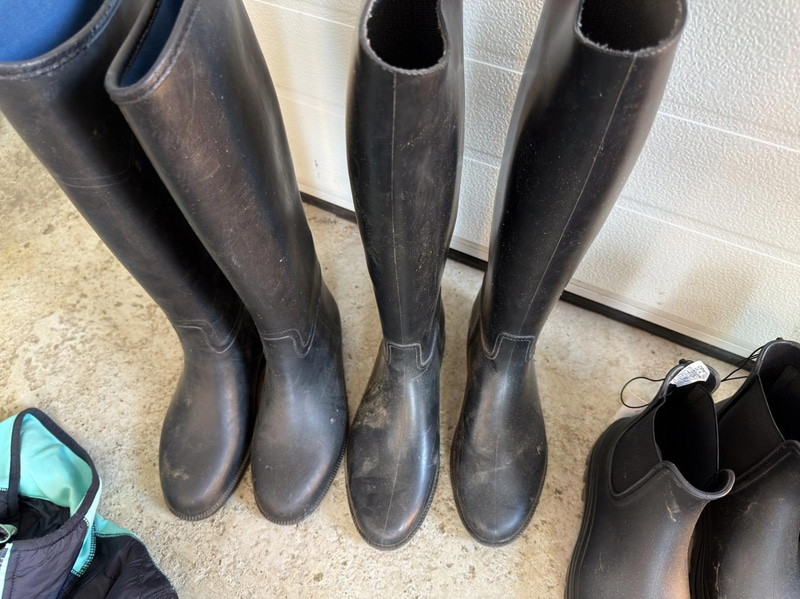 Equestrian equipment, helmet, etc.