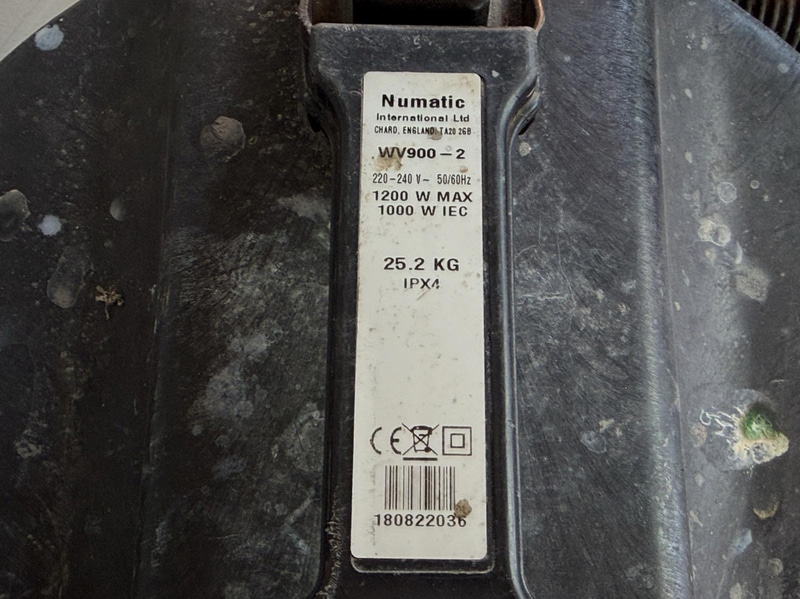 Wet/Dry Vacuum Cleaner Numatic WV900-2, 1200 W